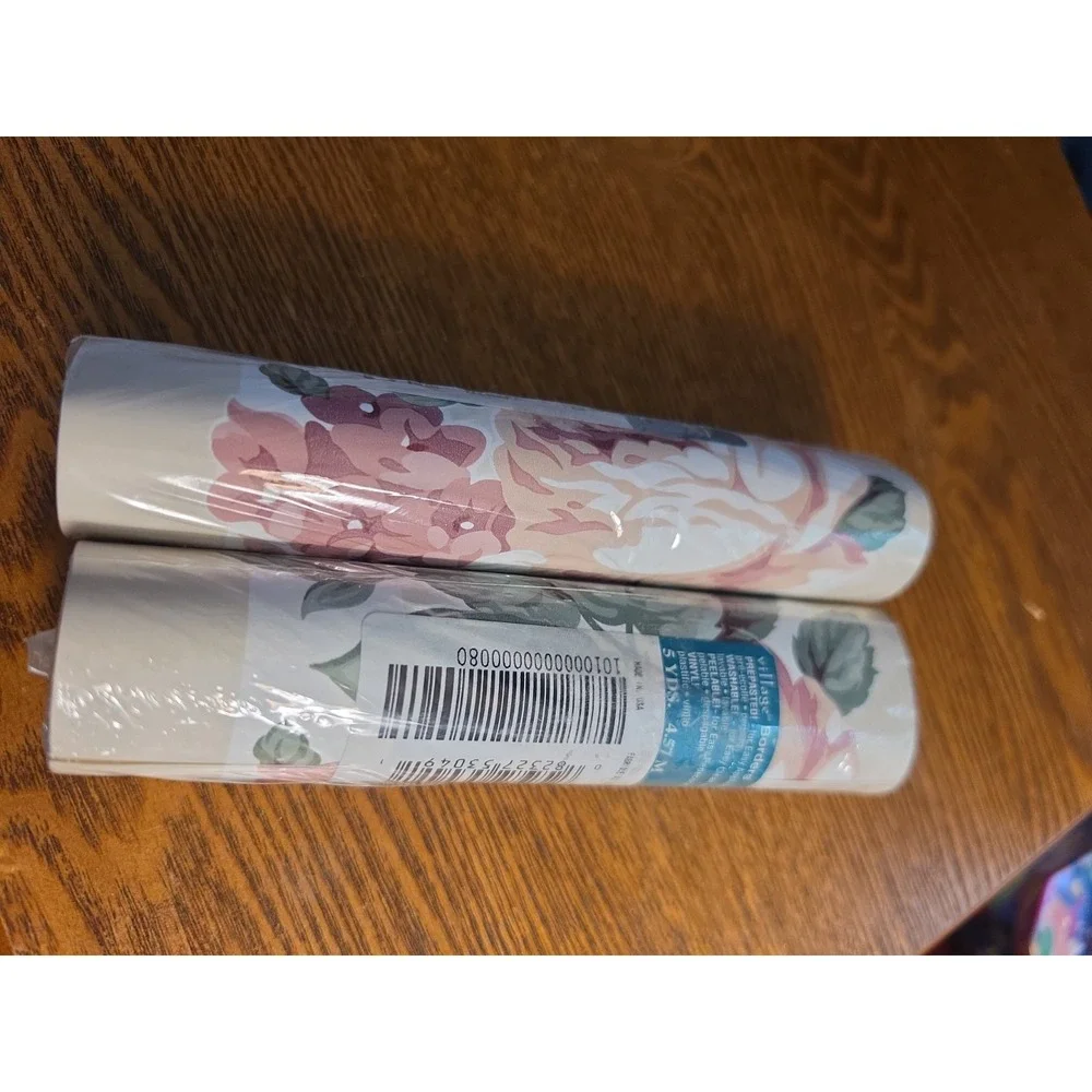 Nos VtgVillage Borders Lot Of 2 Border Floral 5 yds x 6.75